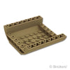 スロープ インバート カーブ ダブル 8 x 8 x 2：[Dark Tan / ダークタン]