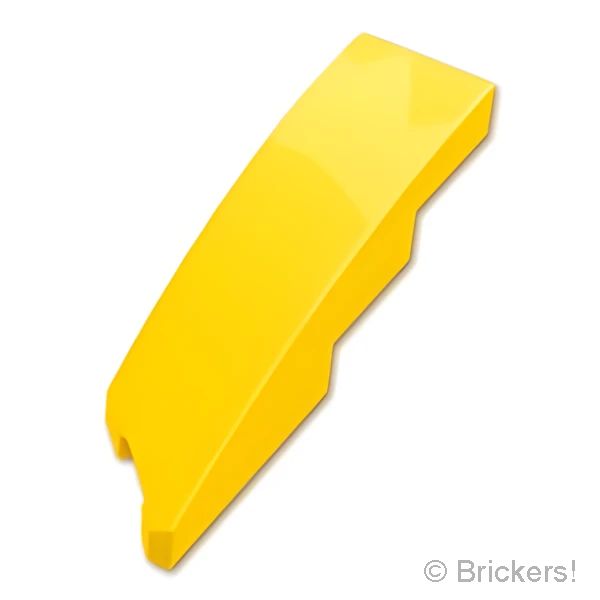 LEGOR パーツ 6494873 カーブ ウェッジ 4 x 1 - 右：[Yellow / イエロー] 5414-024 の商品ページ｜レゴRパーツ バラ売りのブリッカーズ