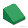 スロープ 30° 1 x 1 x 2/3：[Green / グリーン]