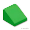 スロープ 30° 1 x 1 x 2/3：[Bt,Green / ブライトグリーン]