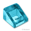 スロープ 30° 1 x 1 x 2/3：[Tr,Lt Blue / トランスライトブルー]