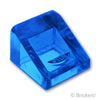 スロープ 30° 1 x 1 x 2/3：[Tr,Blue / トランスブルー]