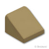 スロープ 30° 1 x 1 x 2/3：[Dark Tan / ダークタン]