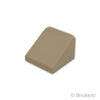 スロープ 30° 1 x 1 x 2/3：[Dark Tan / ダークタン]