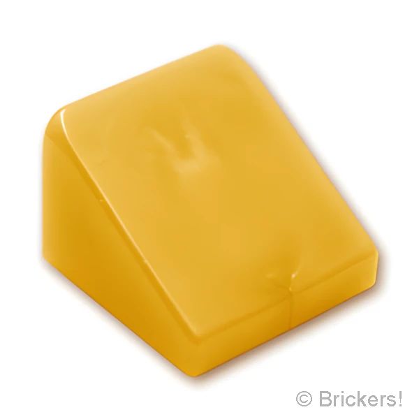 LEGOR パーツ 4587002 スロープ 30° 1 x 1 x 2/3：[Pearl Gold / パールゴールド] 54200-297 の商品ページ｜レゴRパーツ バラ売りのブリッカーズ