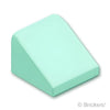 スロープ 30° 1 x 1 x 2/3：[Light Aqua / ライトアクア]
