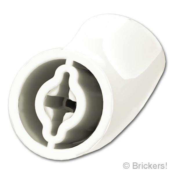 LEGO® パーツ 6473696 ブロック ラウンド 2 x 2 - 45°エルボー H27.7mm：[White / ホワイト] 5489-001 