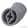 ブロック ラウンド 2 x 2 - 45°エルボー H27.7mm：[Dark Bluish Gray / ダークグレー]
