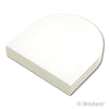 タイル ラウンド 2 x 2 - 半円：[White / ホワイト]