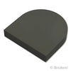 タイル ラウンド 2 x 2 - 半円：[Black / ブラック]