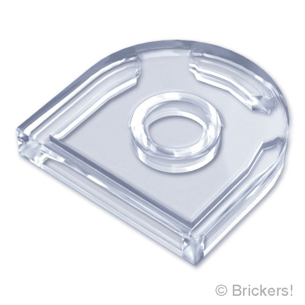 LEGO® パーツ 6600299 タイル ラウンド 2 x 2 - 半円：[Tr,Clear / トランスクリアー] 5520-040 