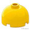 ブロック ラウンド 2 x 2 - ドームトップ：[Yellow / イエロー]