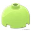 ブロック ラウンド 2 x 2 - ドームトップ：[Yellowish Green / イエローイッシュグリーン]