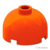 ブロック ラウンド 2 x 2 - ドームトップ：[Reddish Orange / レディッシュオレンジ ]