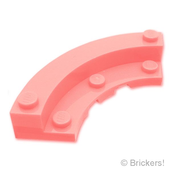LEGO® パーツ 6583490 ブロック ラウンド コーナー 5 x 5 マカロニ - 4 x 4 ラウンド プレート：[Warm Pink / ウォームピンク] 5532-430 