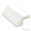 スロープ 45° 2 x 4 - カットアウト：[White / ホワイト]