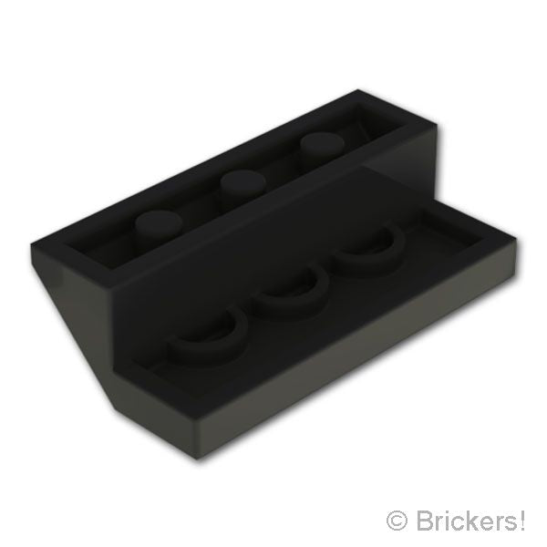LEGO® パーツ 6567221 スロープ 45° 2 x 4 - カットアウト：[Black / ブラック] 5540-026 