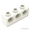 テクニック ブロック 1 x 3 - 3ホール：[White / ホワイト]