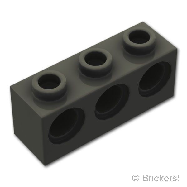 LEGO® パーツ 6572774 テクニック ブロック 1 x 3 - 3ホール：[Black / ブラック] 5565-026 
