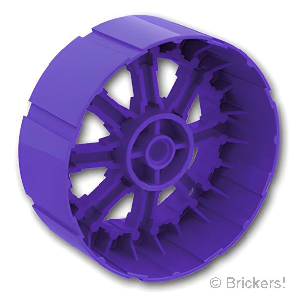 LEGO® パーツ 6057438 ホイール 荷車 - 55mm バイキングワゴン / ピンホール：[Dark Purple / ダークパープル] 55817-268 の商品ページ｜レゴRパーツ バラ売りのブリッカーズ
