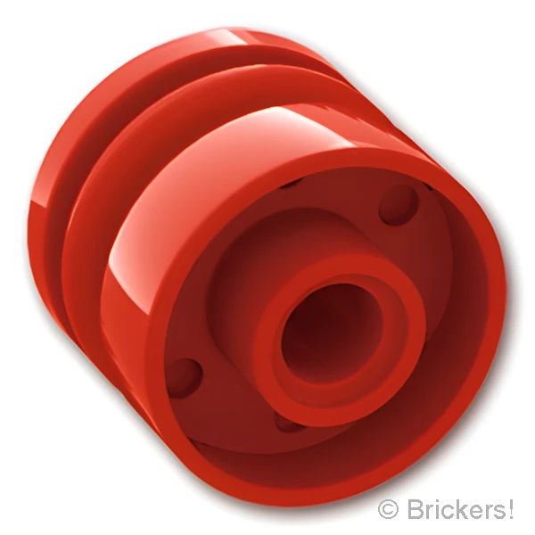 LEGOR パーツ 6106243/6109680/6256881 ホイール 18mm x 14mm - ピンホール：[Red / レッド] 55981-021 の商品ページ｜レゴRパーツ バラ売りのブリッカーズ