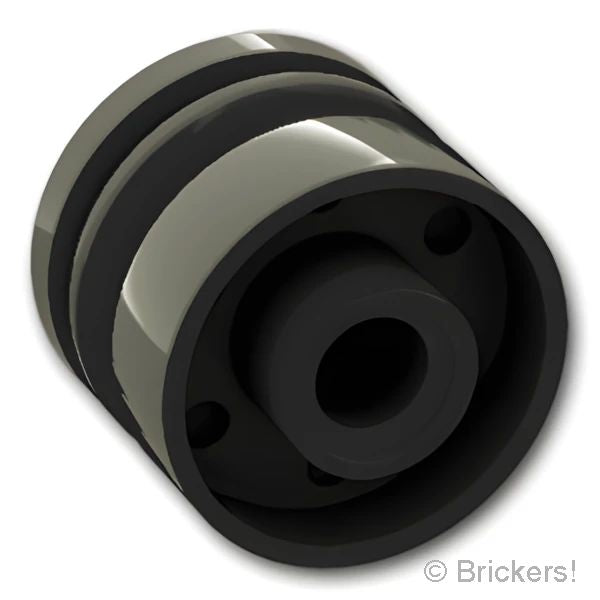 LEGOR パーツ 4500394/6056825/6109682/6359824 ホイール 18mm x 14mm - ピンホール：[Black / ブラック] 55981-026 の商品ページ｜レゴRパーツ バラ売りのブリッカーズ