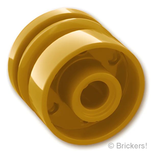 LEGOR パーツ 4495991/6054532/6109685 ホイール 18mm x 14mm - ピンホール：[Pearl Gold / パールゴールド] 55981-297 の商品ページ｜レゴRパーツ バラ売りのブリッカーズ