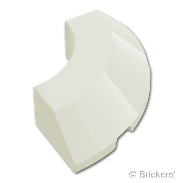 LEGO® パーツ 6481567/6635983 ブロック ラウンド コーナー 4 x 4 - スロープ45°エッジ：[White / ホワイト] 5649-001 