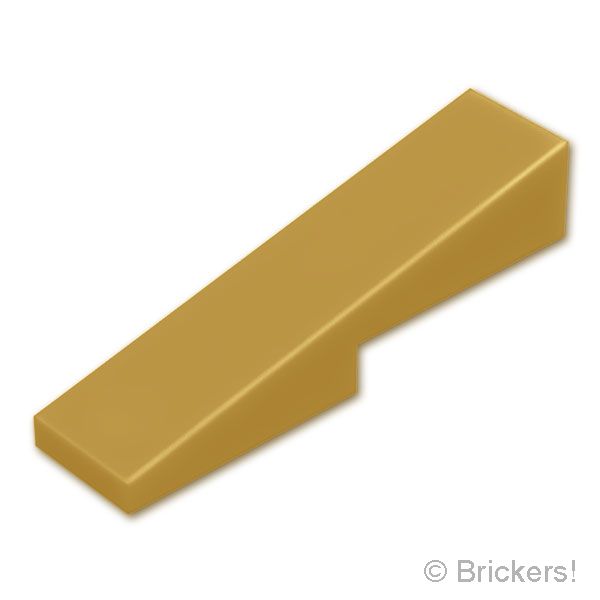 LEGO® パーツ 6594866 スロープ 14° 4 x 1：[MetallicGold / メタリックゴールド] 5654-MG 