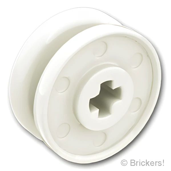 LEGOR パーツ 6013484 ホイール 18mm x 8mm - 軸穴：[White / ホワイト] 56903-001 の商品ページ｜レゴRパーツ バラ売りのブリッカーズ