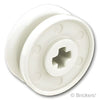 ホイール 18mm x 8mm - 軸穴：[White / ホワイト]