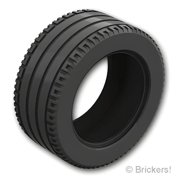 LEGOR パーツ - タイヤ 81.6mm x 36mm R - ストレートトレッド / 中空：[Black / ブラック] 56907-026 の商品ページ｜レゴRパーツ バラ売りのブリッカーズ