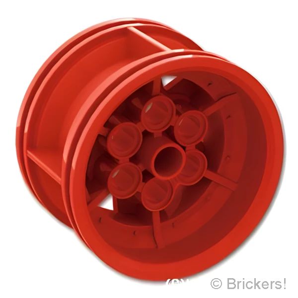 LEGOR パーツ 6451561 ホイール 43.2mm x 26mm - テクニック レーシング スモール / ピンホール：[Red / レッド] 56908-021 の商品ページ｜レゴRパーツ バラ売りのブリッカーズ