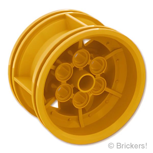 LEGO® パーツ 6326764 ホイール 43.2mm x 26mm - テクニック レーシング スモール / ピンホール：[Pearl Gold / パールゴールド] 56908-297 の商品ページ｜レゴRパーツ バラ売りのブリッカーズ