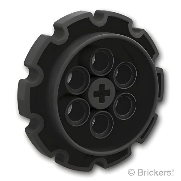 LEGOR パーツ 4582792 テクニック トレッド(キャタピラ) スプロケット ホイール 40.4：[Black / ブラック] 57519-026 の商品ページ｜レゴRパーツ バラ売りのブリッカーズ