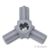 テクニック 十字軸 コネクターハブ - 3軸：[Light Bluish Gray / グレー]