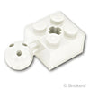テクニック ブロック ボールジョイント 2 x 2 - 軸穴：[White / ホワイト]