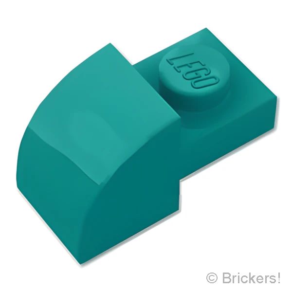 LEGOR レゴ パーツ 6568019 スロープ カーブ 2 x 1：[Dark Turquoise / ダークターコイズ] 5841-107 