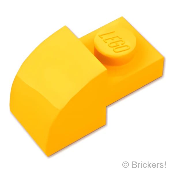 LEGOR レゴ パーツ 6578317 スロープ カーブ 2 x 1：[Bt,Lt Orange / ブライトライトオレンジ] 5841-191 