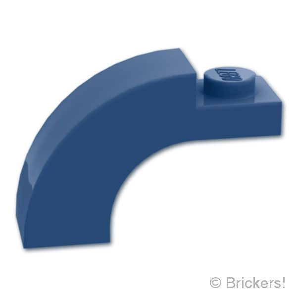 LEGO® パーツ 6544482 アーチ ハーフ 1 x 3 x 1 2/3 - カーブトップ：[Dark Blue / ダークブルー] 5843-140 