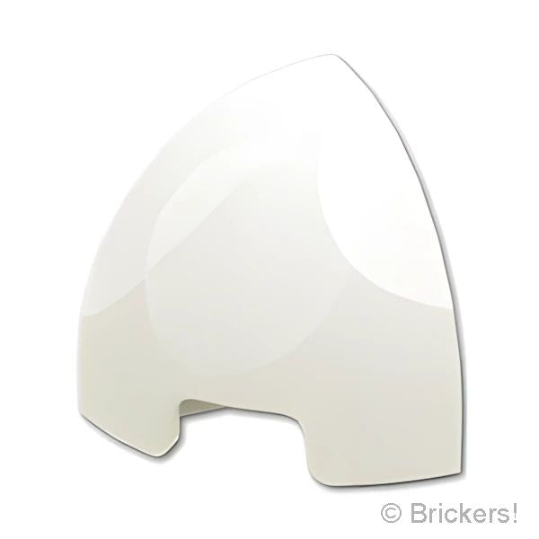 LEGOR レゴ パーツ 6575549 カーブ スロープ 1 x 1 - ラウンドコーナー：[White / ホワイト] 5848-001 