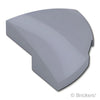 スロープ カーブ コーナー 2 x 2 x 2/3 - ラウンド：[Light Bluish Gray / グレー]