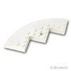 ブロック ラウンド コーナー 10 x 10 - スロープ 33°ファセット：[White / ホワイト]