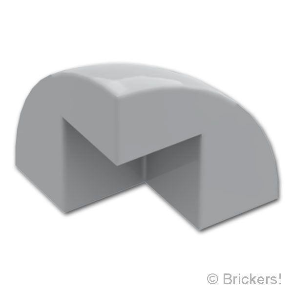 LEGO® パーツ 6567930 ブロック ラウンド コーナー 2 x 2 x 1 2/3 - ドームトップ：[Light Bluish Gray / グレー] 5906-194 