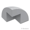 ブロック ラウンド コーナー 2 x 2 x 1 2/3 - ドームトップ：[Light Bluish Gray / グレー]