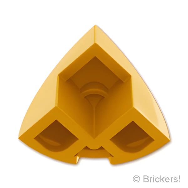 LEGOR パーツ 6500454/6555140 ブロック ラウンド コーナー 2 x 2 x 1 2/3 - ドームトップ：[Pearl Gold / パールゴールド] 5906-297 の商品ページ｜レゴRパーツ バラ売りのブリッカーズ