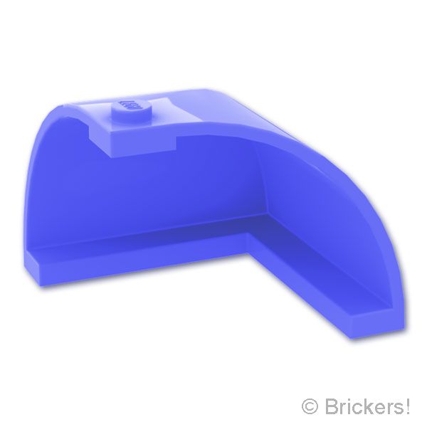 LEGO® パーツ - パネル 5 x 5 x 3 1/3 コーナー 凸型カーブトップ：[Blue Violet / ブルーバイオレット] 5925-431 
