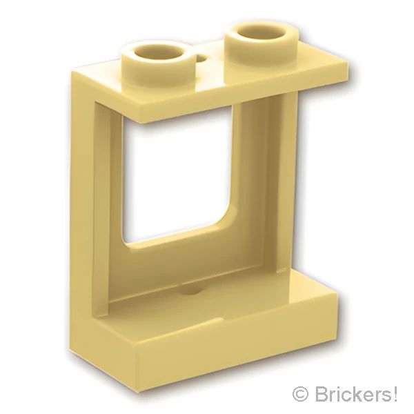 LEGOR パーツ 4543947 ウィンドウ 1 x 2 x 2 - 飛行機：[Tan / タン] 60032-005 の商品ページ｜レゴRパーツ バラ売りのブリッカーズ