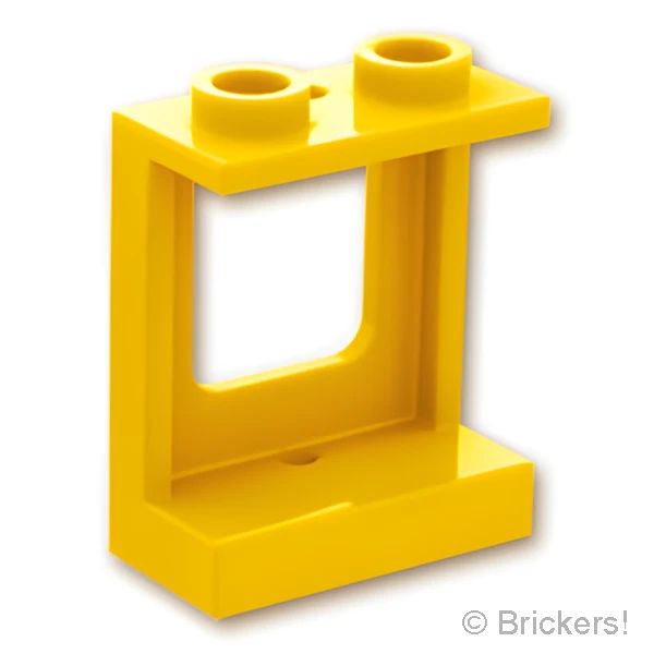 LEGOR パーツ 4521134/6153842/6249279 ウィンドウ 1 x 2 x 2 - 飛行機：[Yellow / イエロー] 60032-024 の商品ページ｜レゴRパーツ バラ売りのブリッカーズ