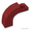 アーチ ハーフ 1 x 3 x 2 - カーブトップ：[Dark Red / ダークレッド]